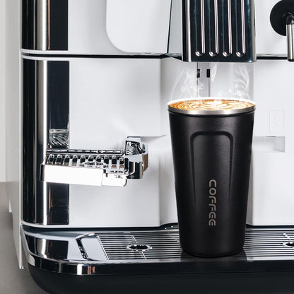 18oz Mug with Ceramic Coating Inside, Insulated Coffee Mug with Lid, Leak Proof Coffee Travel Mug, Travel Coffee Mug Fits in Car Cup Holder
