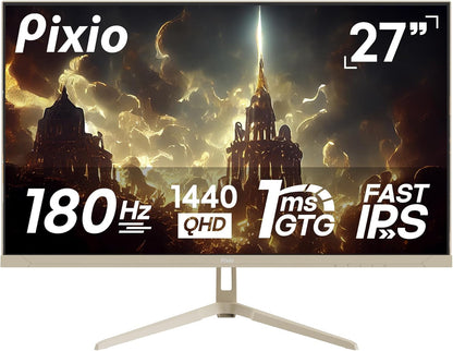 Pixio PX248 Wave 24 inch 200Hz Refresh Rate FHD 1080p Resolution Fast IPS Panel 1ms GTG Response Time Adaptive Sync Gaming Monitor with Adaptive Sync
