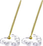 2 Sets Acrylic Heart Pen Holder With Ink Pens, Signing Set Guest Book Accessories For Wedding Bridal Engagement Favors Opening Ceremony Graduation Parties Office Transparent Pen Display Stand