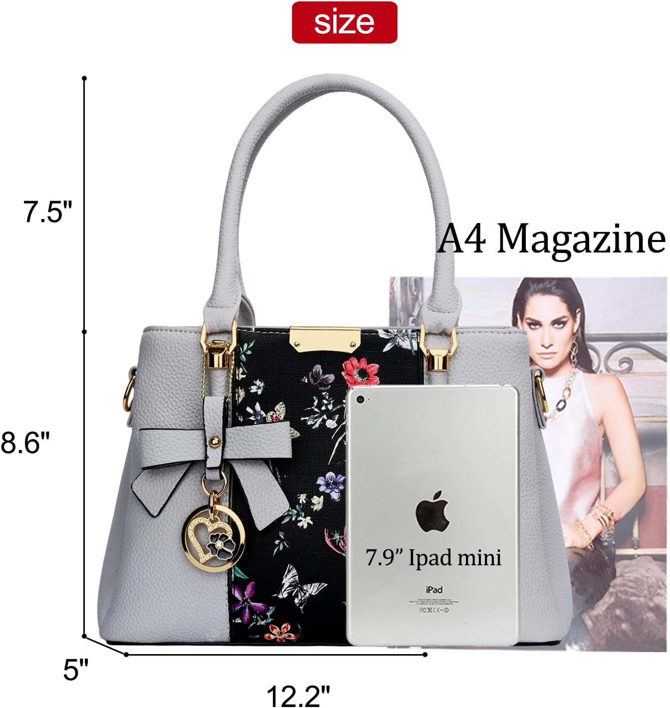KKXIU Trendy Tote Bag for Women Lightweight Oxford Big Capacity Shoulder Purses and Handbags