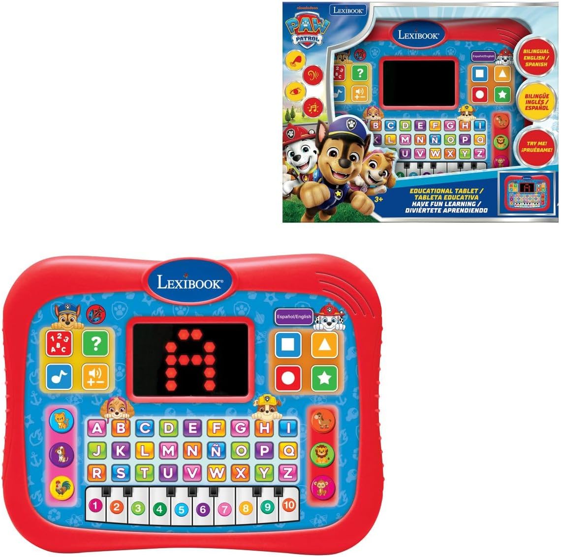 Bilingual Talking Learning Tablet for Kids – Interactive Educational Toy with Touch Keys, 5 Learning Modes, Numbers, Letters, Music & Quiz