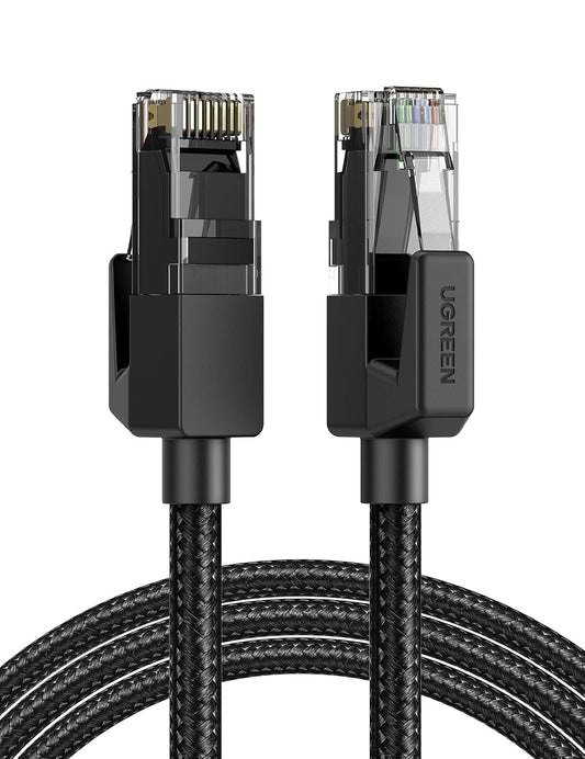 UGREEN Cat 6 Ethernet Cable Braided Cat6 Gigabit High Speed 1000Mbps Internet Cable RJ45 Shielded Network LAN Cord Compatible for PC PS5 PS4 PS3 Xbox Smart TV Router 15FT