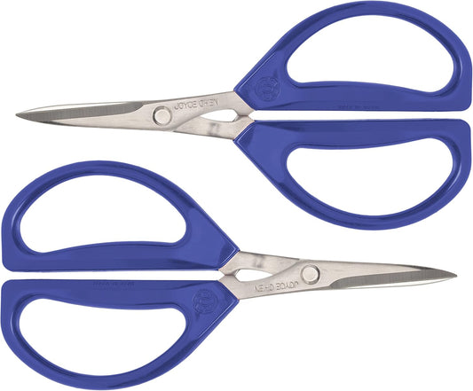 Joyce Chen Original Unlimited Kitchen Scissors All Purpose Kitchen Shears with Comfortable Handles, Blue, 2 Pack