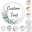 Mobiusea Creation Welcome Stickers | 2 inch | Gold Foil | 60pcs Waterproof Greenery Welcome Bag Stickers for Wedding, Bridal Shower, Birthday, Baby Shower, Party Gift Bags