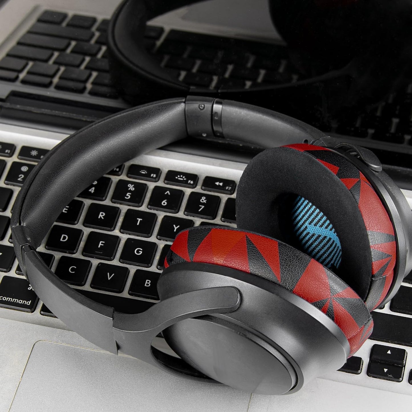 SoloWIT Earpads Cushions for Bose Headphones, Replacement Ear Pads for Bose QuietComfort 15 QC15 QC25 QC2 QC35/Ae2 Ae2i Ae2w/SoundTrue & SoundLink Around-Ear Series - QC25 PL Black&Blue