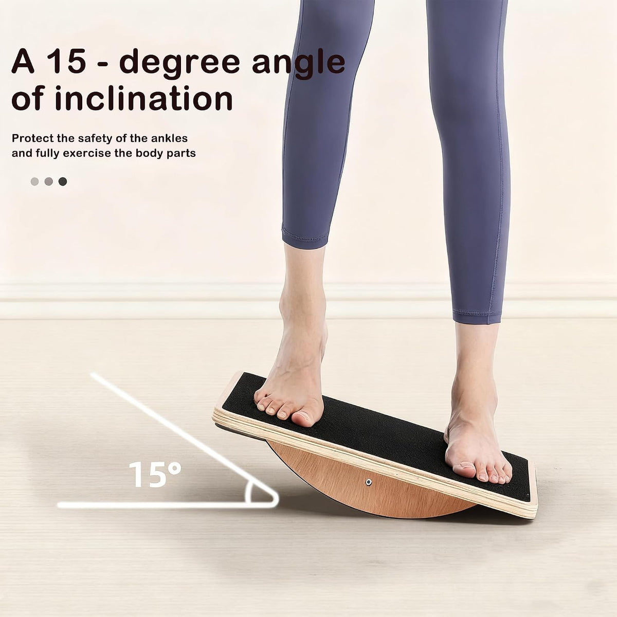 Balance Board, Pilates,Push Up, Wobble Board - 5-in-1 Stability Trainer for Core Strength, Total Body Home Fitness, Yoga Pilates, Sensory Integration Therapy & Autism Support