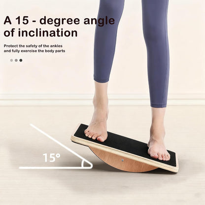 Balance Board, Pilates,Push Up, Wobble Board - 5-in-1 Stability Trainer for Core Strength, Total Body Home Fitness, Yoga Pilates, Sensory Integration Therapy & Autism Support