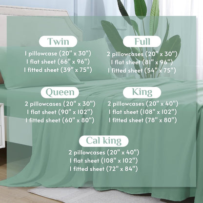 JOLLYVOGUE Queen Size Bed Sheet Set - 4 Piece Bed Sheets Set with Deep Pocket - Soft Breathable & Cooling - Resists Shrinkage & Fading Draps Queen - Easy Care (Dark Grey)
