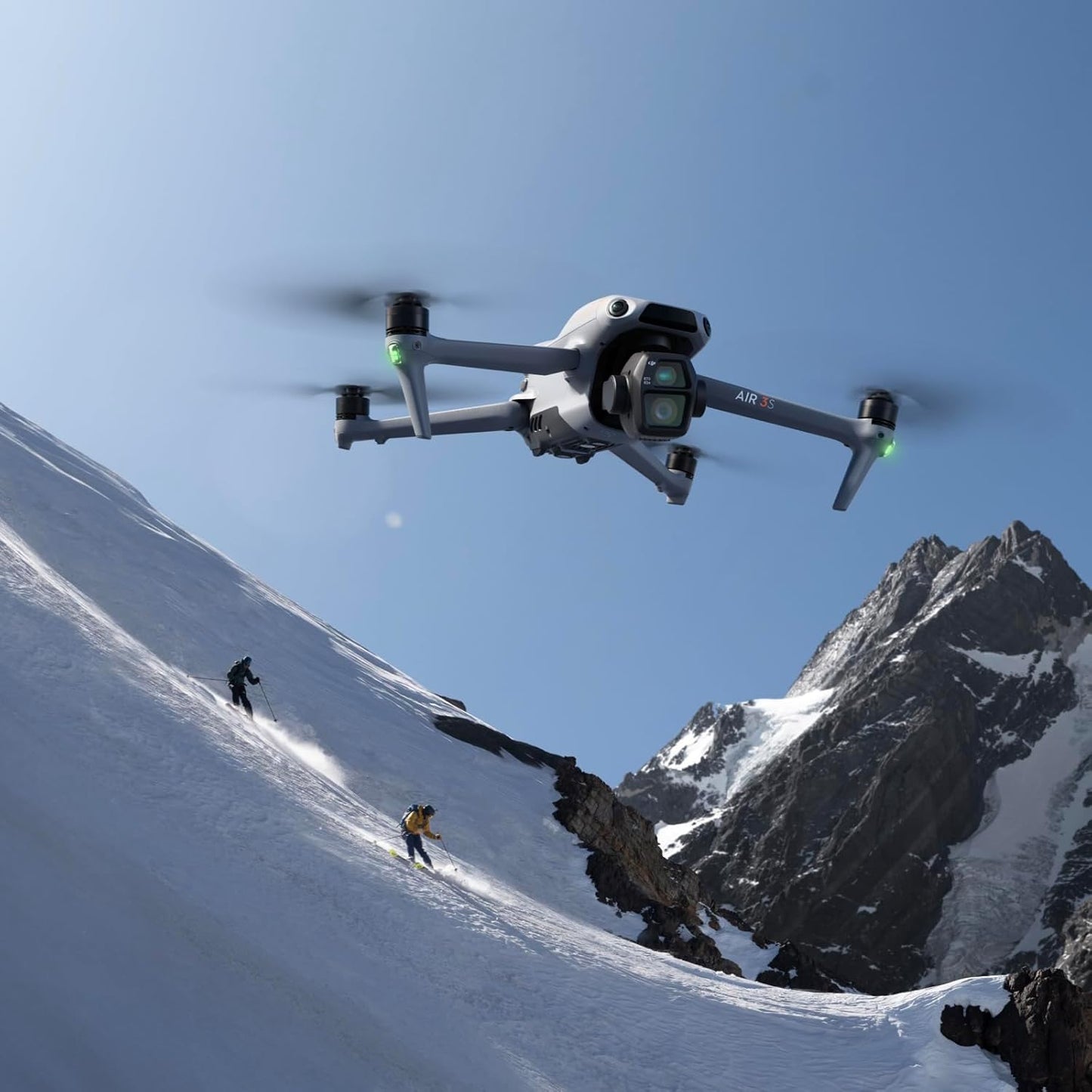 DJI Air 3S Fly More Combo (RC 2 Screen Remote Controller), Drone with 1" CMOS Wide-Angle & Medium Tele Camera for Adults, 4K/60fps, Omnidirectional Sensing & 3 Batteries for Extended Flight Time
