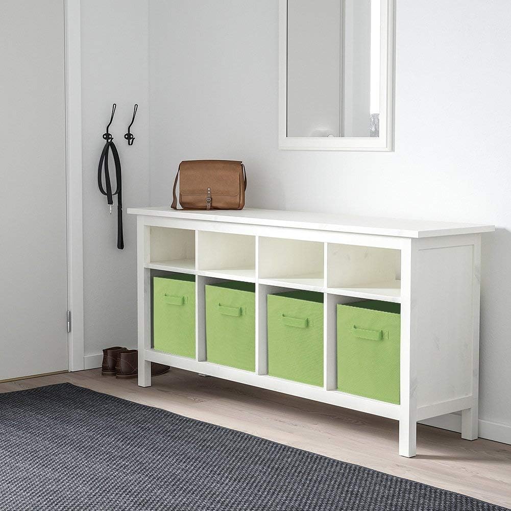 ShellKingdom Storage Bins, Foldable Fabric Storage Cubes And Cloth Organizer Drawer For Closet And Toys, 6 Pack (Lavender+Light Blue+Pink)