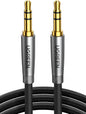 UGREEN Aux Cable 3.5mm, HiFi Aux Cord for Car Braided 3.5mm Extension Male to Male, Audio Stereo Auxiliary Cable Compatible with iPhone, iPad, Galaxy, Tablets, Speaker, 6FT
