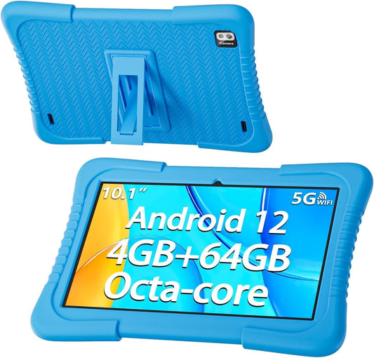SGIN 10 Inch Tablet, 4GB RAM 128GB ROM, Android 13 Tablet, Octa-Core 2.0Ghz Processor, 1280 * 800 IPS, 2MP+8MP Camera, 6000mAh, GPS, WiFi, Bluetooth (Blue)