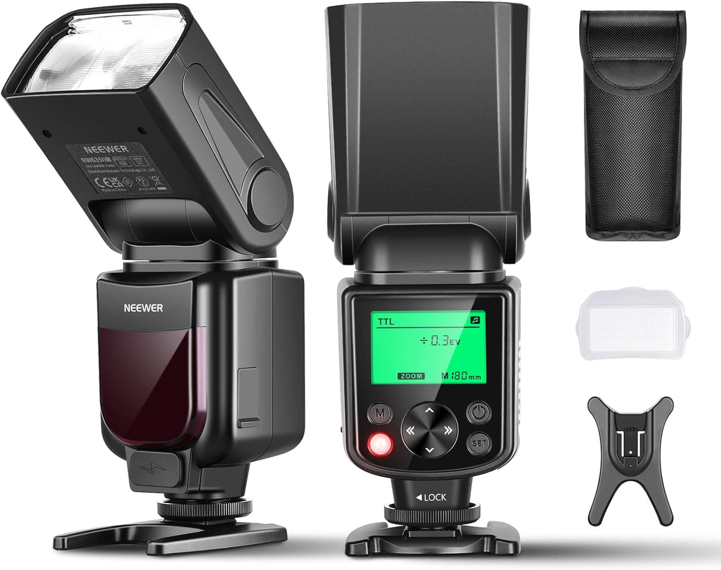 NEEWER NW635II-S TTL Camera Flash Speedlite with Soft Diffuser, Compatible with Sony A9 II A9 A7R V A7R IV A7 IV A7R III A7S III A7 III A7S II A7R II A7S A7 A7C A1 A6600 A6500 A6100 A6000 A99 A350