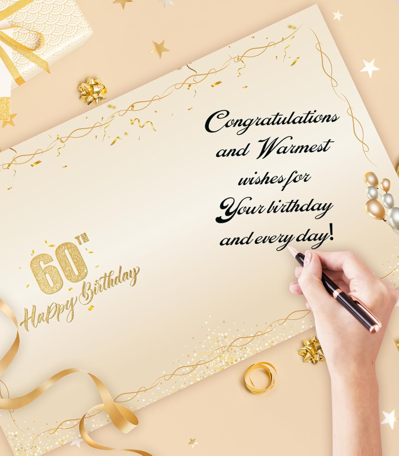 50th Birthday Card, Jumbo CANADA 25x20cm Back in 1975, Gilding Happy 50th Birthday Decoration for Woman, Men, Funny 50 Birthday Gifts for Wife, Husband, Him, Her, Mom