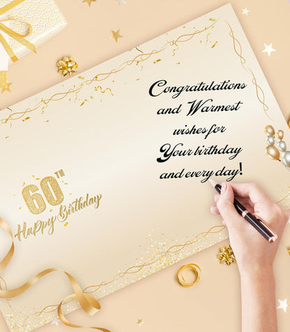 50th Birthday Card, Jumbo CANADA 25x20cm Back in 1975, Gilding Happy 50th Birthday Decoration for Woman, Men, Funny 50 Birthday Gifts for Wife, Husband, Him, Her, Mom
