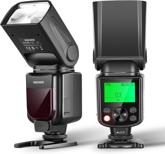 NEEWER Upgraded NW645II-S TTL Flash Speedlite, GN58 HSS Optical Slave Compatible with Sony Alpha, Black