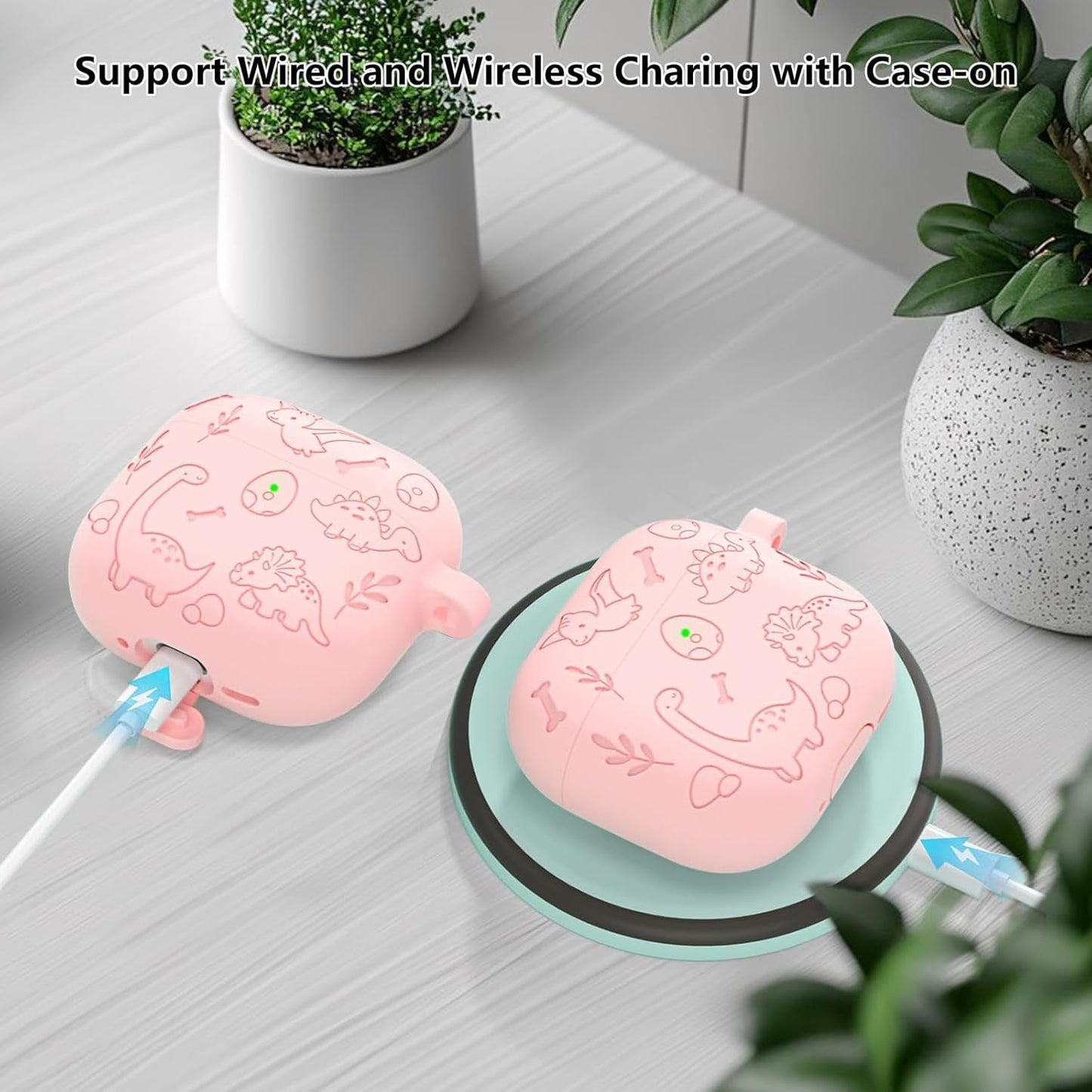 Aircawin for Airpods 4 Case Cover,Shockproof Case for Airpods 4th Generation Case Cover 2024,Premium Silicon Case with Keychain and Cleaing Pen for Airpods 4 Gen, Wireless Earphone Accessories-Blue