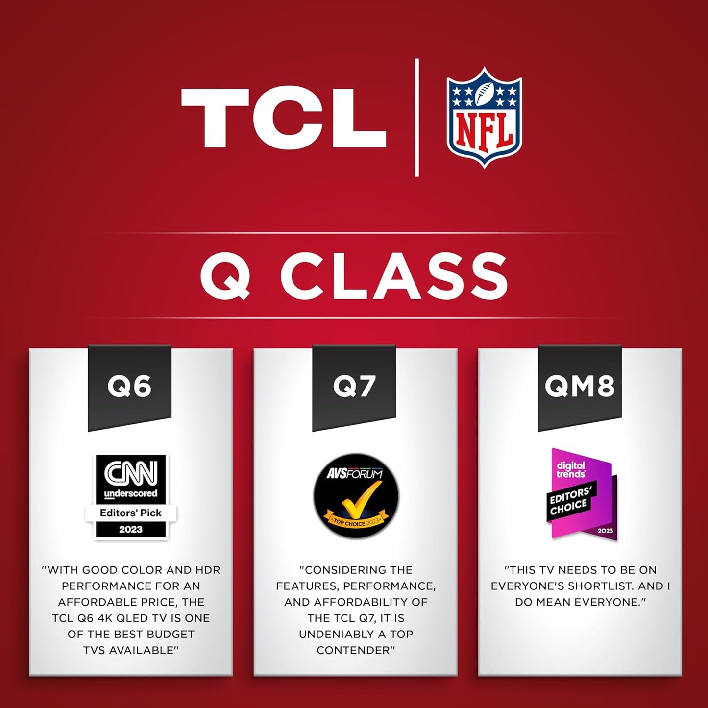 TCL 55-Inch Q7 QLED 4K Smart Q LED TV with Google TV (55QM750G, 2023 Model) Dolby Vision IQ, Dolby Atmos, HDR, Game Accelerator up to 240Hz, Voice Remote, Works with Alexa, Streaming Television