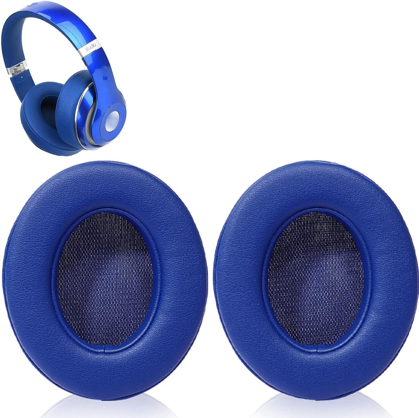 Studio 3 Ear Pads Cushions Replacement Earpads for Beats Studio 2 & Studio 3 Wired & Wireless Headphones,Ear Cushions Memory Foam Earpads with Soft Protein Leather Replacement Parts -White Floral
