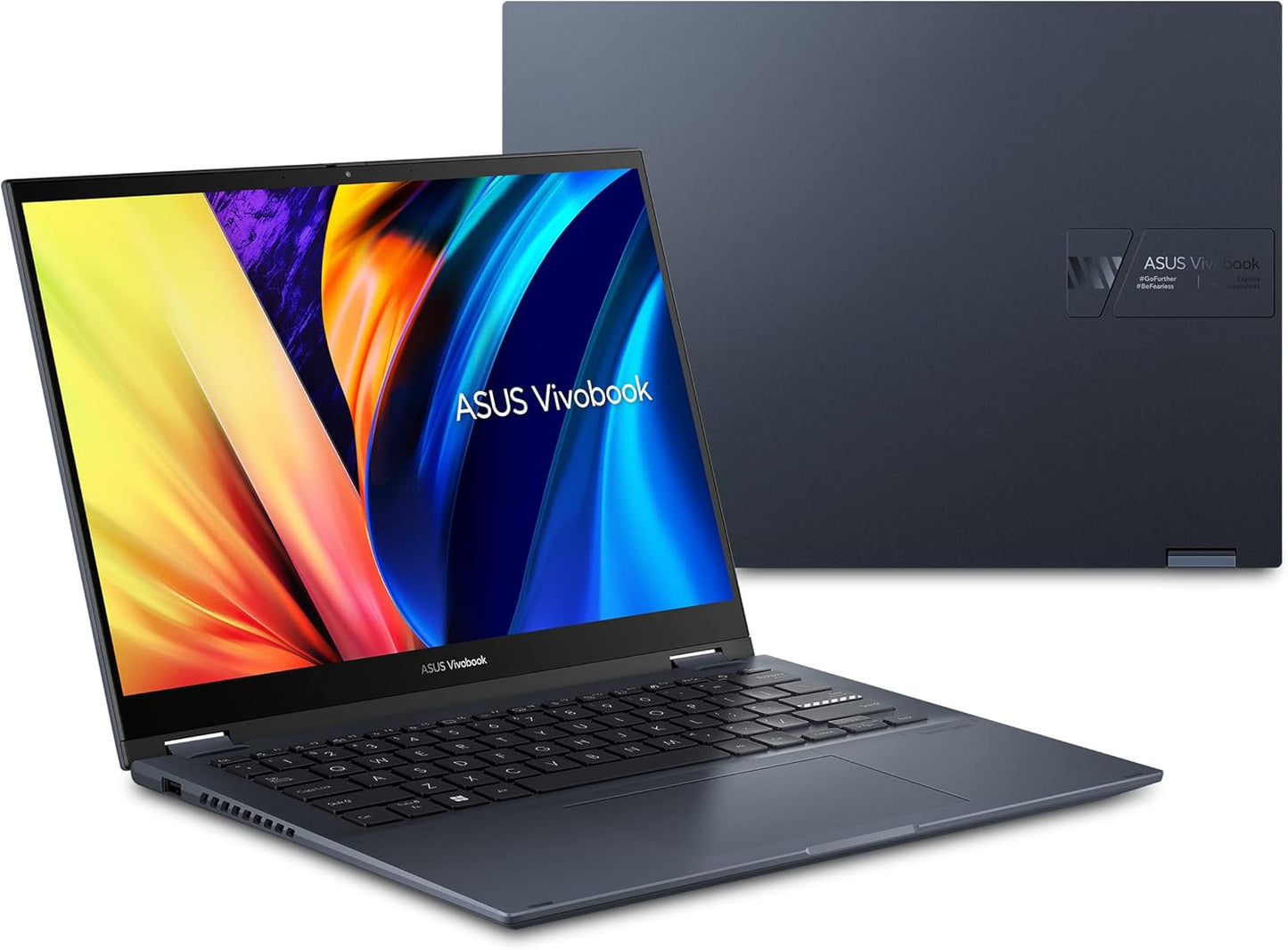 ASUS Vivobook S 14 Flip Laptop, 14” WUXGA 16:10 Touch Display, AMD Ryzen 7 7730U CPU, AMD Radeon™ Graphics, 16GB RAM, 512GB SSD, Fingerprint Sensor, Windows 11 Home, Quiet Blue, TN3402YA-AS71-CA