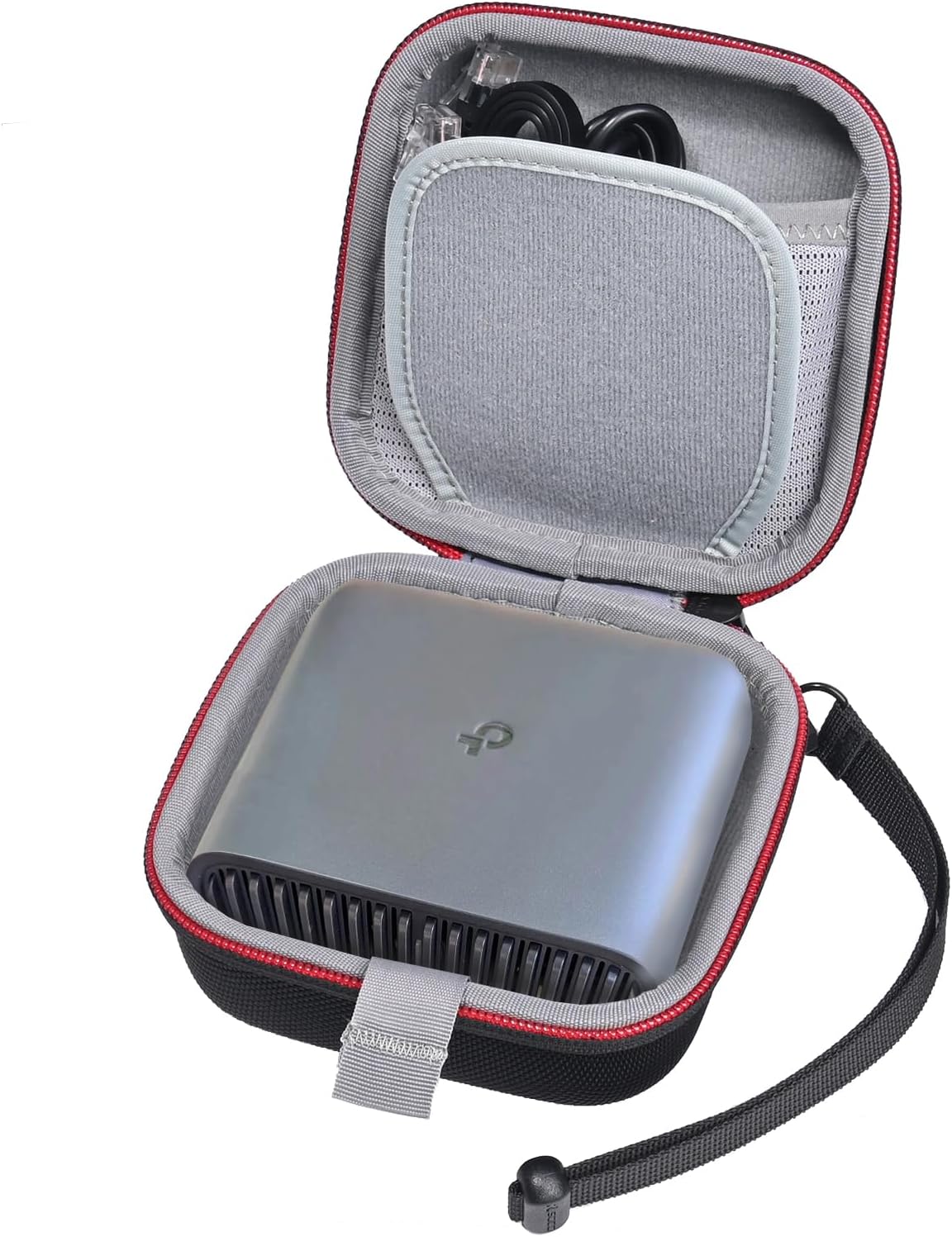 RLSOCO Case for TP-Link AX1500/AX3000 WiFi 6 Travel Router, Fits TL-WR1502X/TL-WR3002X Router, Travel Carrying Case, Dust- and Water-Resistant - Black (Case Only)