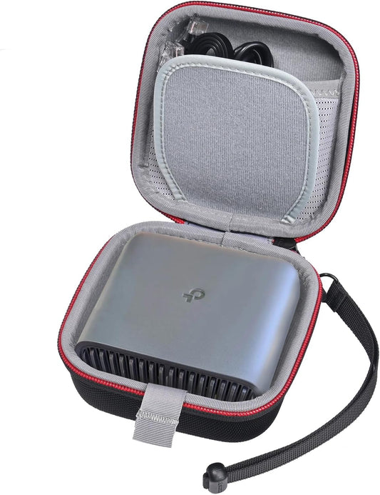 RLSOCO Case for TP-Link AX1500/AX3000 WiFi 6 Travel Router, Fits TL-WR1502X/TL-WR3002X Router, Travel Carrying Case, Dust- and Water-Resistant - Black (Case Only)
