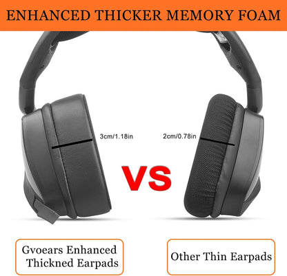 Replacement Ear Pads Cushions for Corsair Void/Void Pro/Pro RGB/RGB SE/Elite/Surround Wired & Wireless Gaming Headsets (Cooling-Gel & Noise Isolation Foam)