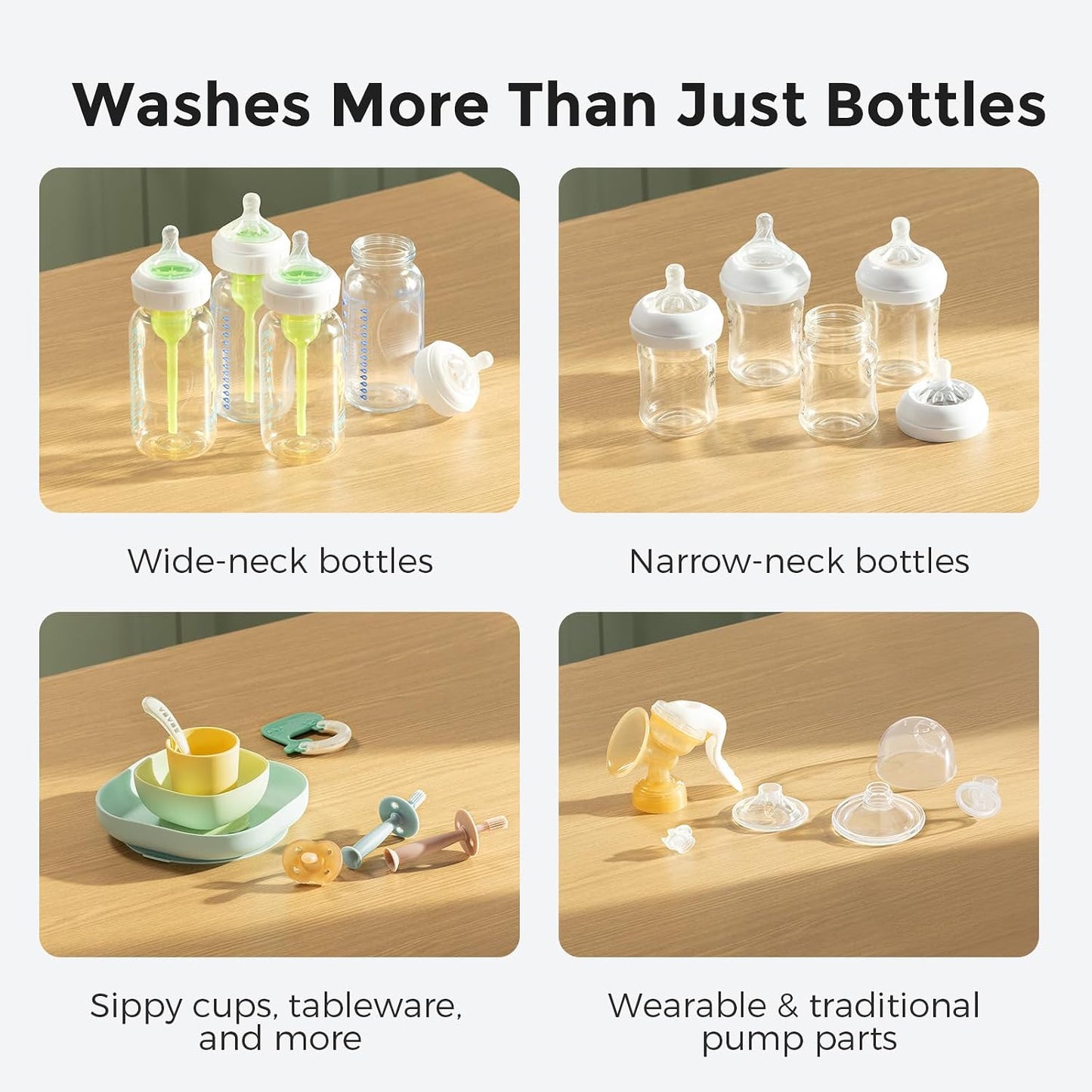Momcozy KleanPal Pro Baby Bottle Washer, Sterilizer & Dryer - All-in-One Cleaning Machine for Bottles, Pump Parts & Baby Essentials - Time-Saving & Effortless Care