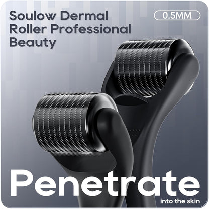 Derma Roller 0.5mm Microneedling Roller 540 Titanium For Women and Men