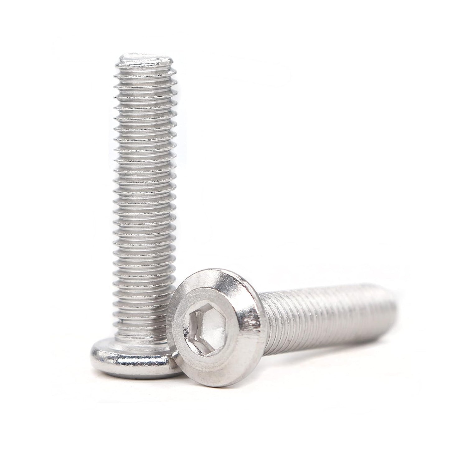 binifiMux 4pcs M10-1.25 x 70mm Serrated Flanged Hex Bolts Flange Hexagon Screws, Stainless Steel 18-8 (304), Plain Finish, DIN 6921