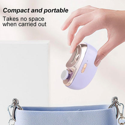 Automatic Nail Clipper - LED Light Fingernail Trimmer | USB Rechargeable Fingernail Cutter And File 2-In-1, Electric Nail Clippers, Low Noise Safety Fingernail Trimmer