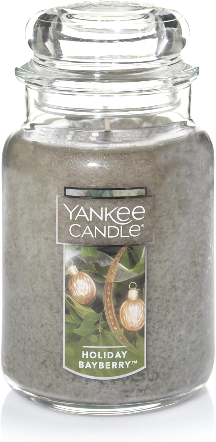 Yankee Candle Scented Candle, Sage & Citrus, Original Large Jar Candle, 110-150 Hours of Burn Time, 22 oz.
