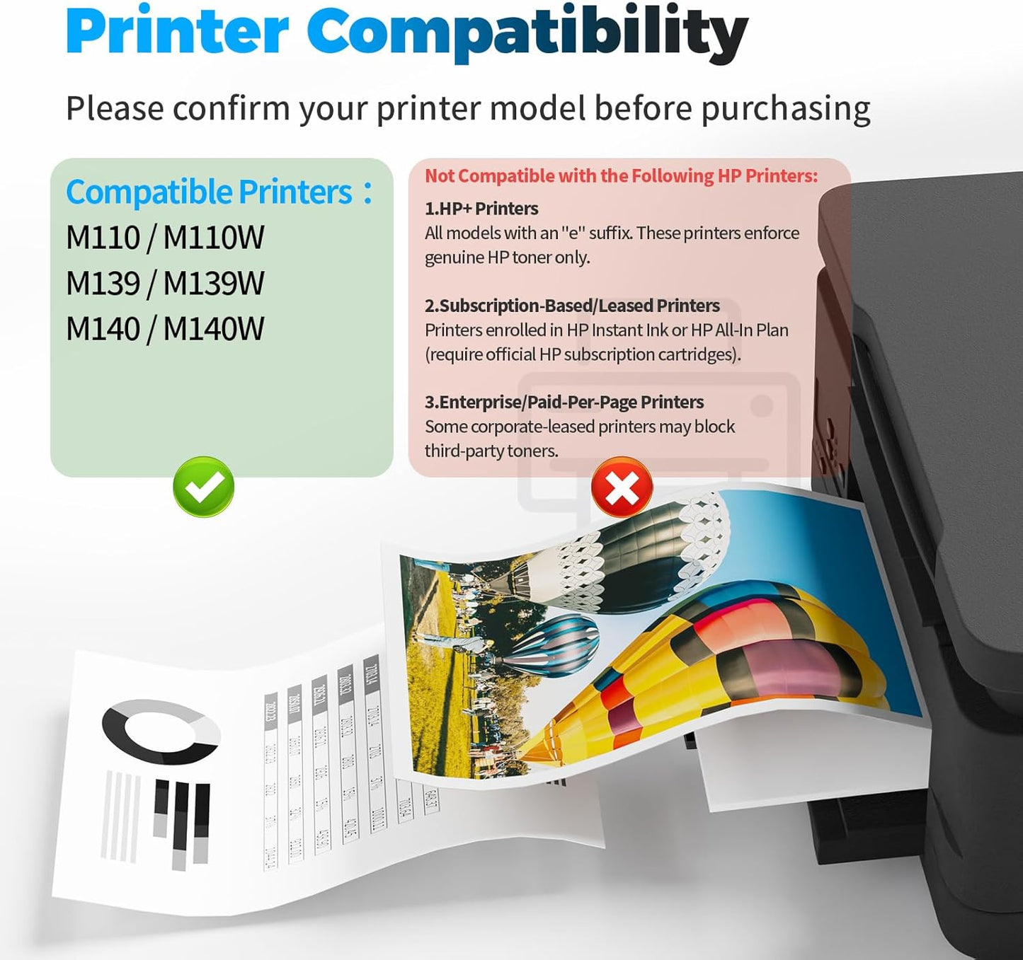 BAIINK 141X Toner Cartridge Black (with chip) Replacement for HP 141A W1410A 141X W1410X Compatible with Pro M110w MFP M140w M139 (1 Black)