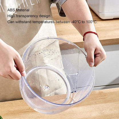 Large Capacity Electric Salad Spinner 5L, Quick Drainage, for Fruits Vegetables, with Fruit Vegetable Strainer Spinner, USB Lettuce Washer Dryer, Easy, Soft Base