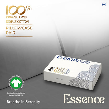 Mayfair Linen 100% Organic Cotton Percale Sheets Full Size - White Cotton Percale Sheets Full, 4 Piece Full Percale Sheet Sets, Soft & Crisp, Cooling Sheets, 16" Deep Pocket Hotel Sheets Full Size