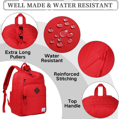 School Backpack for Men Women,Vaschy Lightweight School Bag Bookbag Casual Daypack for High School/College/Teens/Travel/Work