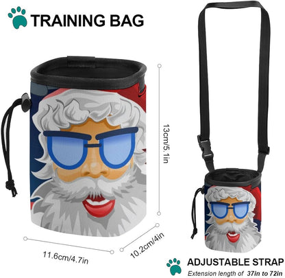 Osbang Dog Treats Pouch Pet Training Bag Dog Walking Bag Carry Kibble Snacks Toys for Dog Training Reward (Man 4.7 * 4 * 5.1 Inches)