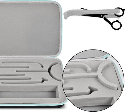 GWCASE for NuDerma High Frequency Wand Case, 6 Wands, Customizable EVA, L
