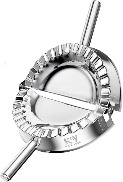 Best Utensils Stainless Steel Empanada Press Ravioli Mold Pierogi Dumpling Maker Wrapper Pastry Dough Cutter Kitchen Accessories (XL: 6 inch)