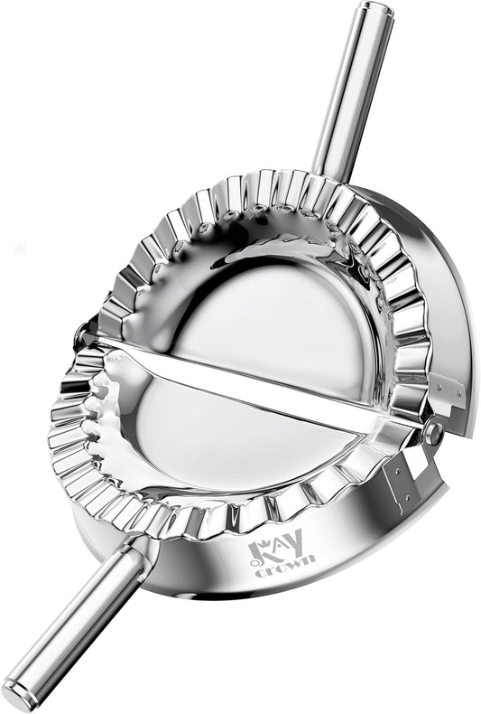 Best Utensils Stainless Steel Empanada Press Ravioli Mold Pierogi Dumpling Maker Wrapper Pastry Dough Cutter Kitchen Accessories (XL: 6 inch)
