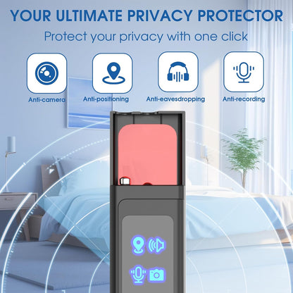 6monk Hidden Camera Detectors, Portable RF Wireless Scanner Hidden Detector, GPS Tracker Detector, 2-in-1 Camera Detector with LED Light for Bathroom, Hotel, Travel,6 Levels Sensitivity