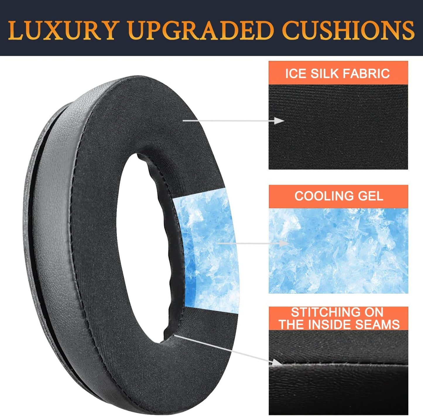 SoloWIT Earpads Cushions for Bose Headphones, Replacement Ear Pads for Bose QuietComfort 15 QC15 QC25 QC2 QC35/Ae2 Ae2i Ae2w/SoundTrue & SoundLink Around-Ear Series - QC25 PL Black&Blue