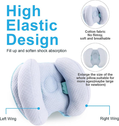 KAKIBLIN 2 in 1 Baby Head Pillow with Banana Neck Pillow for 3 Months to 8 Months Baby Travel Pillow for Stroller or Bed