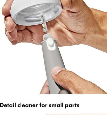 Oxo Tot Bottle Brush with Nipple Cleaner and Stand, Gray