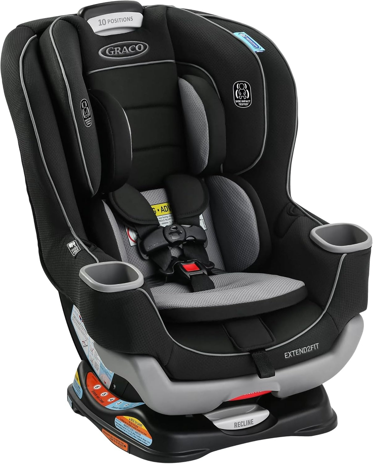 Graco Extend2Fit Convertible Car Seat, 2-in-1 Forward & Rear-Facing Baby Car Seat, 1.8-30 kg (4-65 lb), Titus