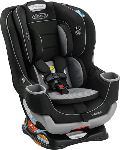 Graco Extend2Fit Convertible Car Seat, 2-in-1 Forward & Rear-Facing Baby Car Seat, 1.8-30 kg (4-65 lb), Titus