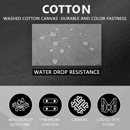 CONTAIL Chef Apron for Men Women,Canvas Aprons with Pockets-Cross Back Kitchen Apron for Cooking Grilling Baking BBQ Barber