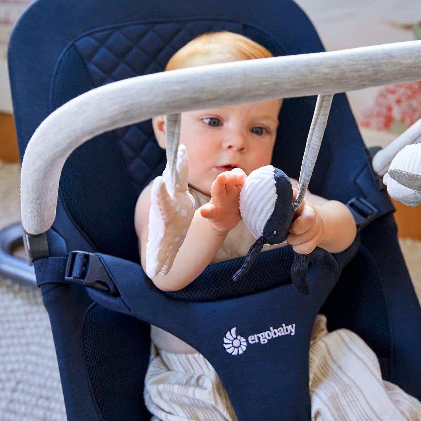 Ergobaby Infant Bouncer Toy Bar Accessory | Ocean-Themed Interactive Baby Toy