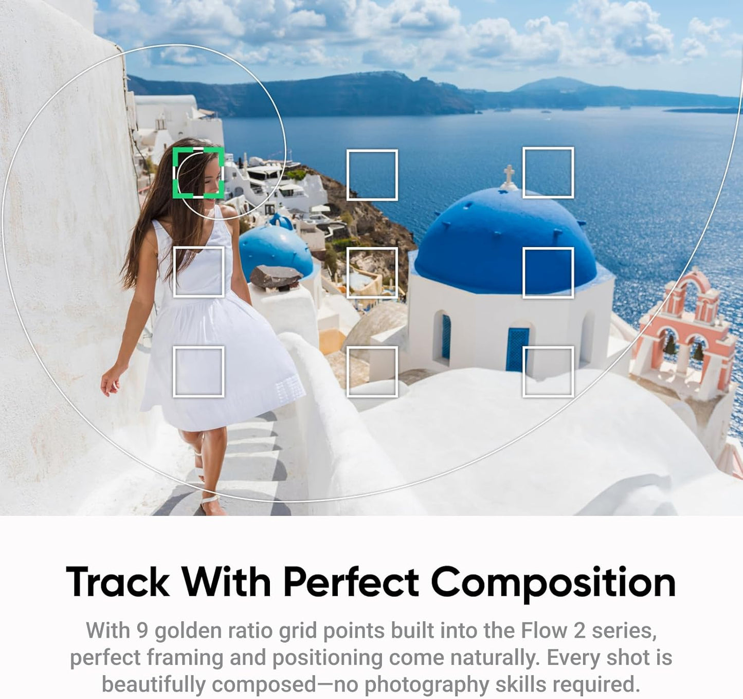 Insta360 Flow 2 White Gimbal Stabilizer for Smartphone - Foldable AI Phone Gimbal, AI&Multi-Person Tracking, Built-in Tripod/Selfie Stick, Remote Control, iPhone/Android Phone Stabilizer, Travel&Vlog