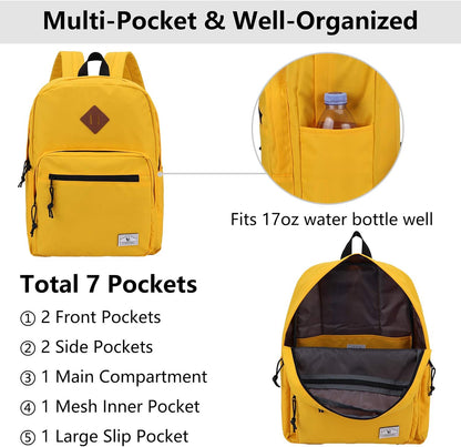 School Backpack for Kids,Lightweight Water Resistant Work Travel Backpack for Women Men Teens VONXURY